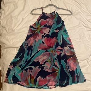 Lulus navy and pink dress